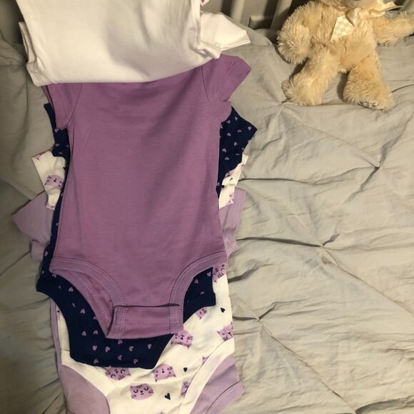 ROCOCO BABY 6 PACK BODYSUITS / 6M - Picture 6 of 7